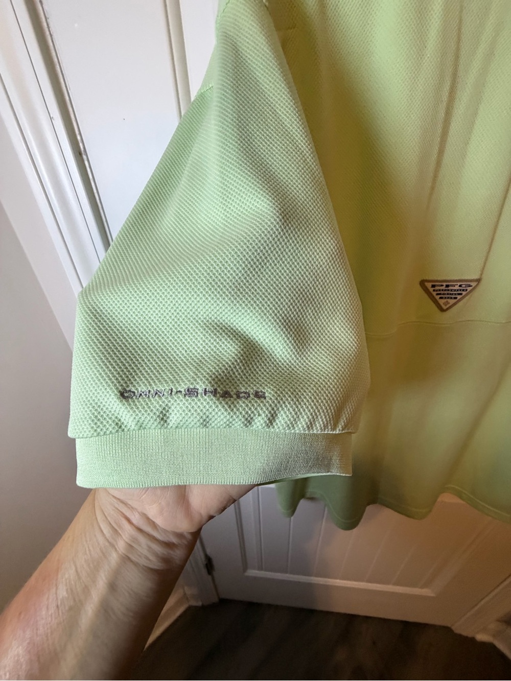 Columbia PFG Men’s Lime Green Polo Shirt - Picture 6 of 6
